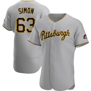 Gray Authentic Ronny Simon Men's Pittsburgh Pirates Road Jersey