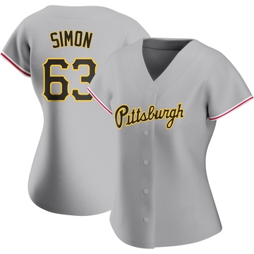 Gray Authentic Ronny Simon Women's Pittsburgh Pirates Road Jersey