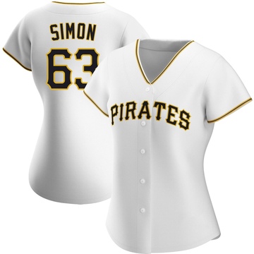 White Authentic Ronny Simon Women's Pittsburgh Pirates Home Jersey